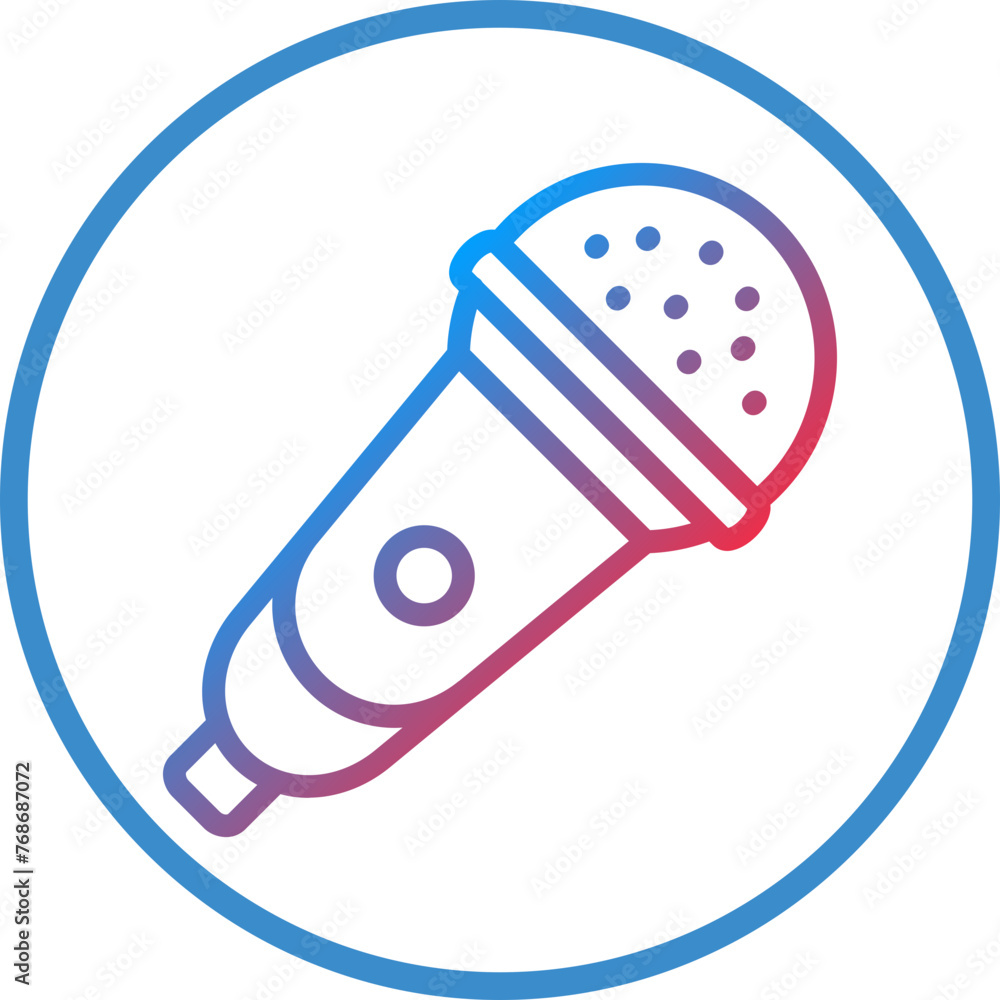 Poster Vector Design Microphone Icon Style