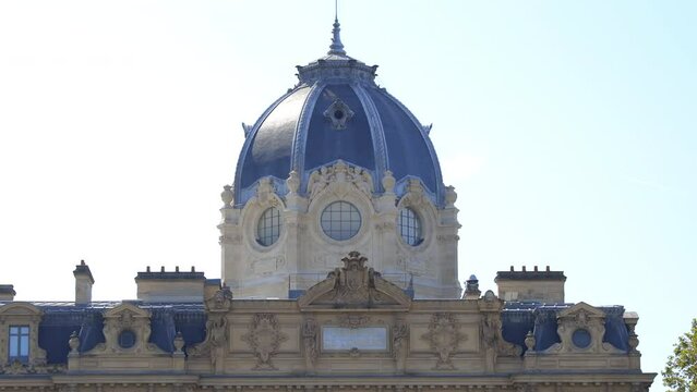 Dome of the Commercial Court building in Paris, France