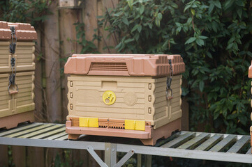 Compost Bin on Garden Table