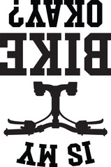 Mountain Bike Vector, MTB Illustration Design, Off-Road, Silhouette, Biker, Extreme