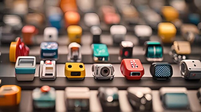 A Diverse Collection of Miniature Cameras and Gadgets