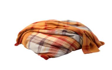 Warm Wool Blanket Isolated on Transparent Background