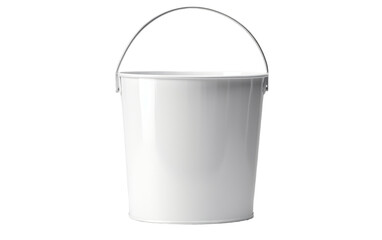 Portable Cleaning Bucket Isolated on Transparent Background