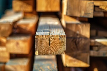 a close up of a wood beam - obrazy, fototapety, plakaty