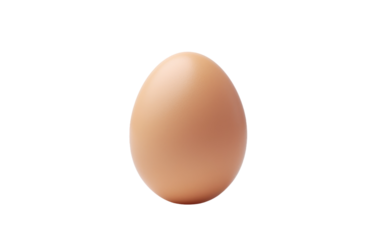 Minimalist Egg Concept Isolated on Transparent Background