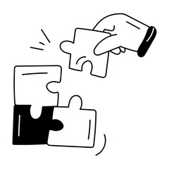 A customizable line icon of problem solving 