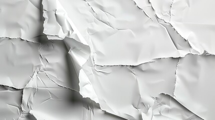 Crinkled Paper Texture: High-Resolution White Creased Background
