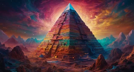 Foto op Canvas Magical pyramid © Jayk