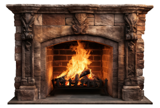 Fireplace cut out - Powered by Adobe