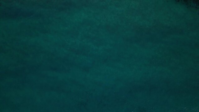 Aerial view drone of sea and river