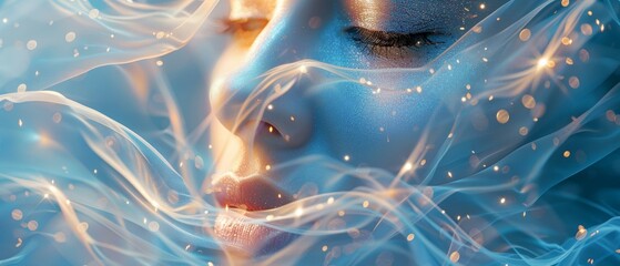 A loyalty card design for a cosmetic store with an elegant, shiny motif