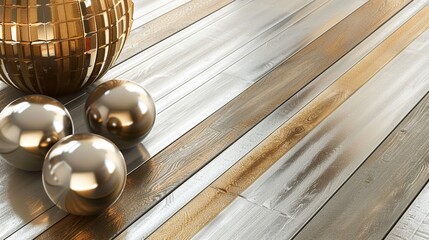 Modern and sleek parallel lines in metallic tones of silver and gold, exuding sophistication and elegance.