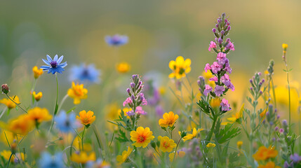 field of wildflowers, generative ai
