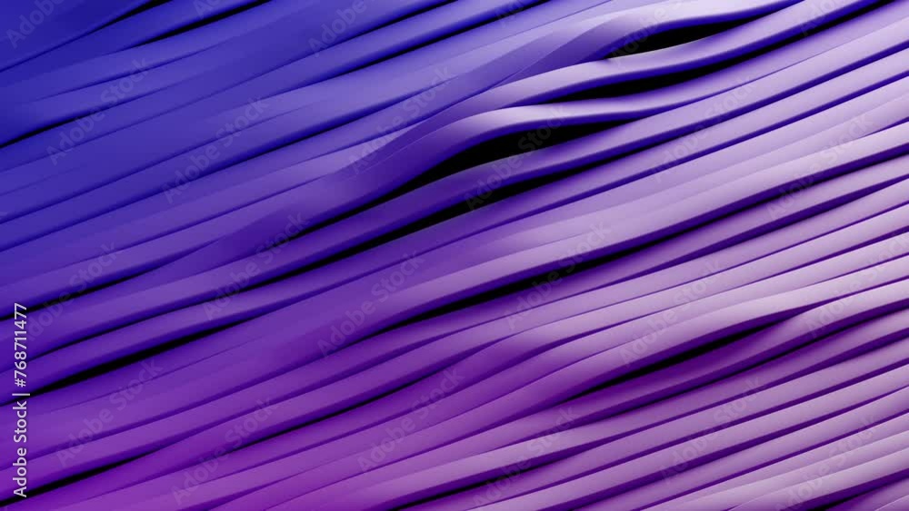 Poster abstract surface of multicolored waving lines background. 3d loop