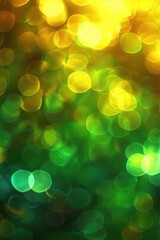 Soft green glowing light dots background