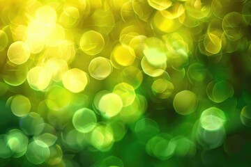 Soft green glowing light dots background