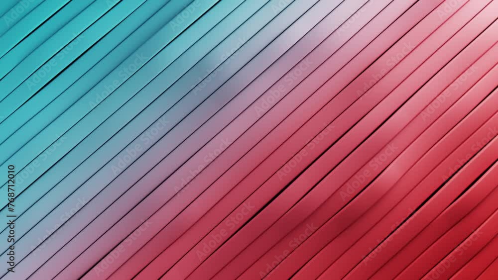 Poster abstract surface of multicolored waving lines background. 3d loop