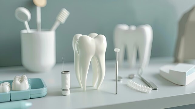 endodontic materials essential for dental solutions, showcasing their versatility and effectiveness, with ample empty space for text to convey professional dental care.