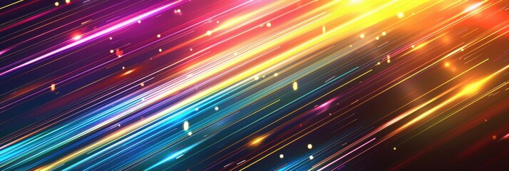 Abstract Colorful Streaks and Lights Wallpaper