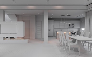 interior of a modern kitchen