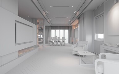 modern office livingroom