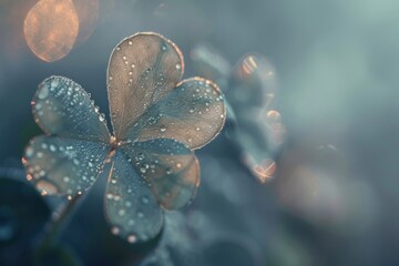 Ethereal Enchanted Clover in Soft Light - Fantasy Photography