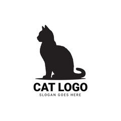 Cat logo design with modern minimalist appeal