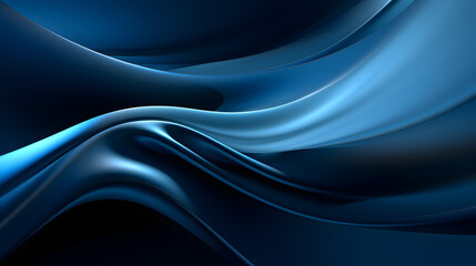 Obraz premium Digital technology blue wave curve abstract graphic poster web page PPT background