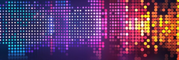 Digital Sound Wave Equalizer with Vibrant Dots, Background