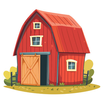 Barn house or home icon image cartoon vector 