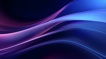 Fototapeta premium Digital technology purple wave curve abstract graphic poster web page PPT background