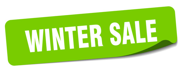 winter sale sticker. winter sale label