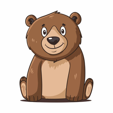 Bear cartoon icon cartoon vector illustration isola