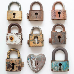 set  locks on white