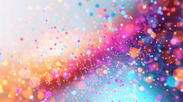 Colorful Light Dot Pixel Glitter Background