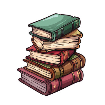 Books pile icon image cartoon vector illustration i