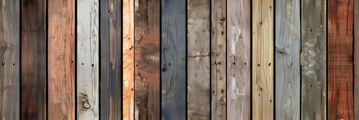wood background, 12 pieces in vertical alignment
