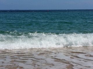 Korean East Sea with waves