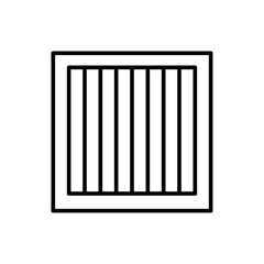 Wall texture outline icons, minimalist vector illustration ,simple transparent graphic element .Isolated on white background