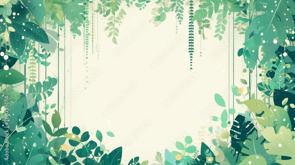 Poster green card with a text/image placeholder for added design