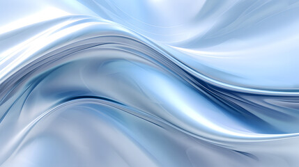 Digital technology white and silver wave curve abstract graphic poster web page PPT background