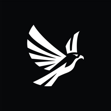 modern creative abstract bird logo design