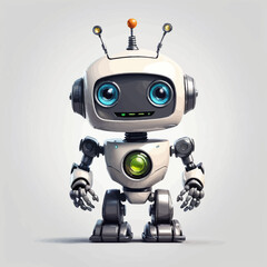 Robotic Logo Cartoon Design Very Cool 