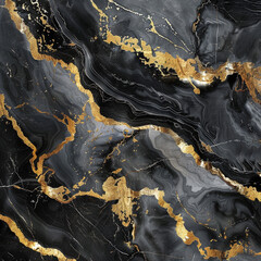 Black Marble With Golden Veins, Black Marbel natural pattern for background, abstract black white and gold, black and yellow marble, high gloss marble stone texture of digital tiles design.