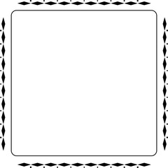 Minimalist aesthetic line frame