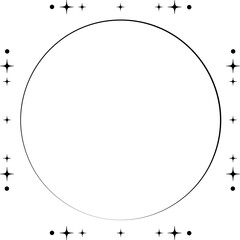 Minimalist aesthetic line frame