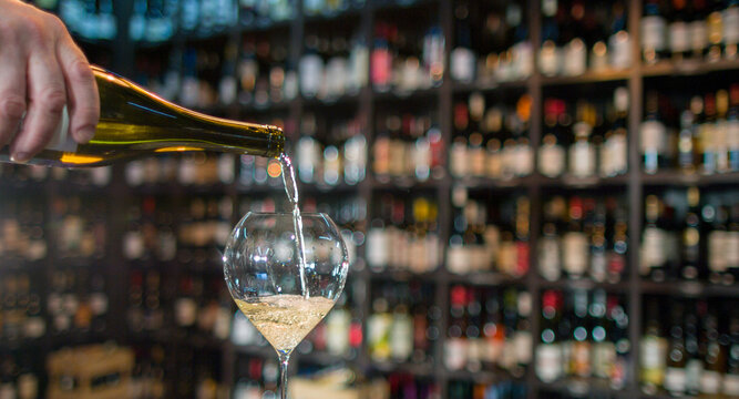 Glass of white wine