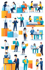 business people icons