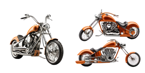 set of chopper isolated on transparent background