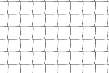 Close-up textured soccer net on soccer goal isolated on free PNG Backgrund.